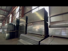 سنگینی دیوار نصب شده سیم فولاد نقره ای خندق کابل سینی ارتفاع قابل تنظیم