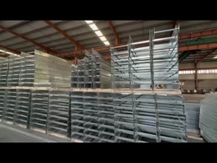 سقف فولاد نقره ای قابل تنظیم برای مدیریت کابل های مقاوم در برابر آتش