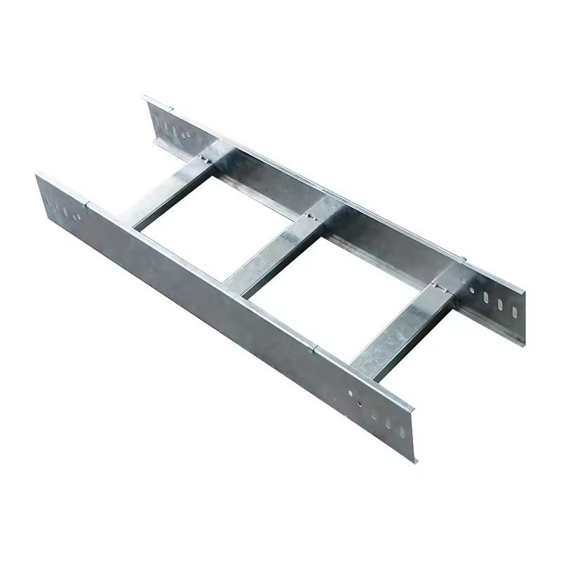 نردبان فولاد گالوانیزه نوع سینی کابل نقره دیوار نصب مقاوم در برابر خوردگی