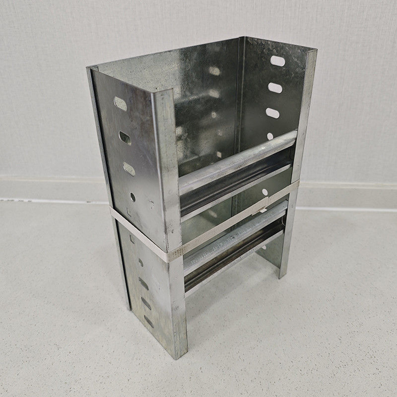 سینی کابلی ضد زنگ نقره ای تهویه شده ISO9001 نصب آسان مقاوم در برابر خوردگی