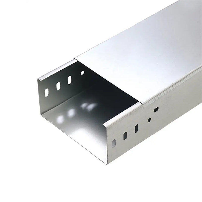 سینی کابلی فولادی گالوانیزه نقره ای سینی غیر قابل اشتعال دیواری / سینی نصب شده با مقاومت در برابر خوردگی